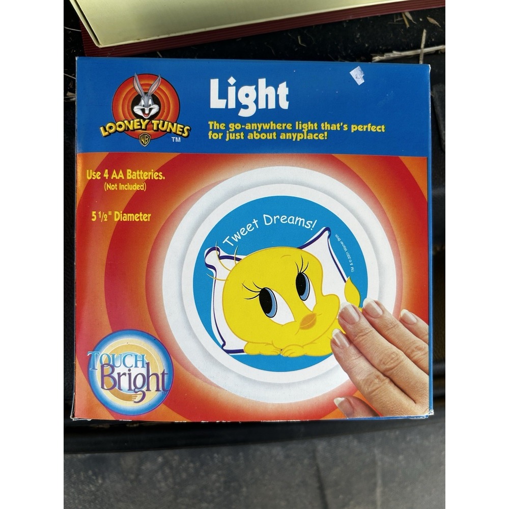 Vintage Looney Tunes Tweety Bird Touch Light Wall Mountable NEW Battery Operated